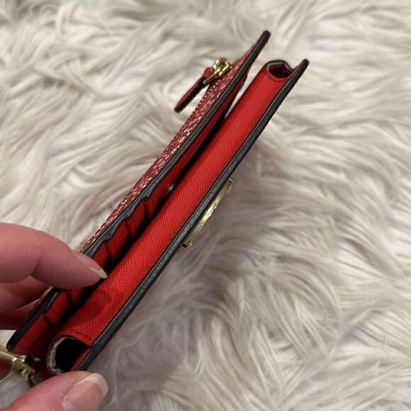 MICHAEL Kors Red Floral Wristlet Phone Tech Case - Picture 5 of 16